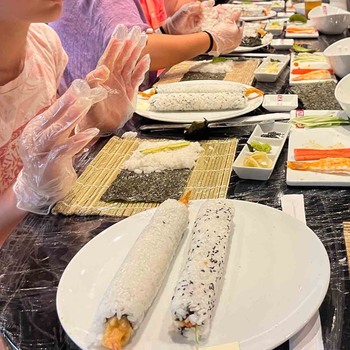 sushi making class on icon of the seas-40